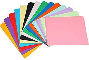 IKIS A4 Size Premium Coloured Paper/Sheets For Art & Craft Projects School Colleges (Pack of 100 Sheets) unruled a4 80 gsm Coloured Paper