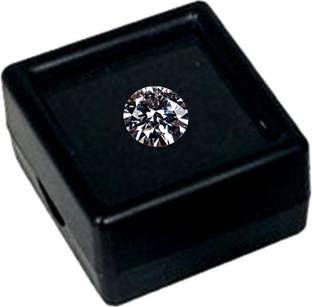 R.K GEMS 1 piece 9mm American Diamond Gemstone (Zircon) Stone