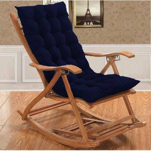 Daddy Cool Polyester Fibre Chair Pad Pack of 1 Solid Rocking Chair Cushion