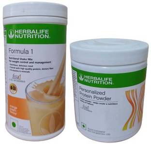 HERBALIFE Formula 1 Nutritional Shake Mix - Orange And Protein 200 gm Plant-Based Protein