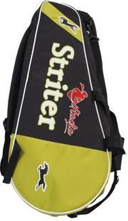 Giftadia 4 Badminton/2 Tennis or 2 Squash Racquet Racket Kit Bag Cover-Green