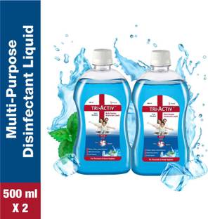 Tri-Activ Disinfectant Liquid for Multipurpose use for Personal Hygiene and Home Cleaning 500ml Cool Menthol