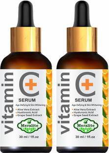 Meralite Vitamin C Serum 20% Grape Seed Extract Hyaluronic Acid with Aloe Vera Extract