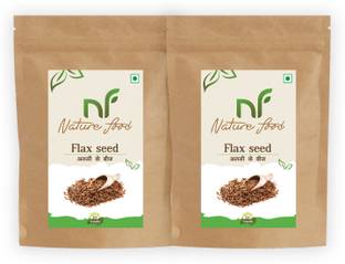 Nature food Best Quality Flax seed ( Alsi) - 500gm (250gmx2) Brown Flax Seeds