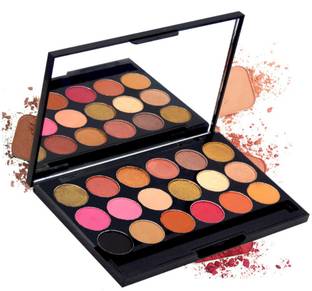FIRSTZON matte and shimmer combo eyeshadow palette | 18 different and natural color eyeshadow palette | waterproof eyeshadow palette 22 g