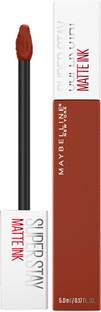 MAYBELLINE NEW YORK Super Stay Matte Ink Liquid Lipstick x Rogue Reds, 300, Front Runner