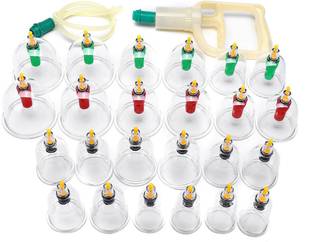AcuHealth VAC24-16 Vacuum Cupping -Pull Out Apparatus - Set of 24 Vacuum Cupping Massager
