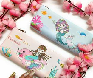 Tera13 unicorn mermaid Art Plastic Pencil Boxes