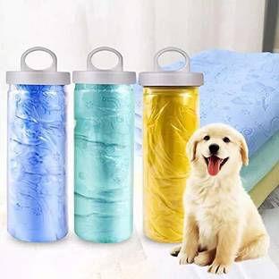 Pups&Pets Suede Material Bath Towel Ultra-Absorbent Dog Towels Machine Washable Towel Grooming Gloves for Dog & Cat