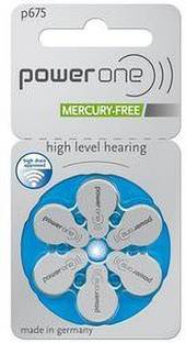 POWERONE Size p675 Hearing Aid Battery (1 Packets = 6 batteries) Stethoscope Case