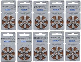 POWERONE Size p312 Hearing Aid Battery (10 Packets = 60 batteries) Stethoscope Case