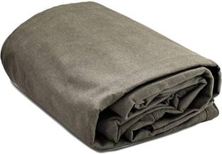 DEWAN SONS Heavy Duty Tent - For Waxed Canvas Tarp Waterproof 18 oz. Mold & UV Resistant, Rustproof Grommets, Industrial & Commercial Use Cloth Tarp (Size: 12 x 9' Ft, Olive drab)