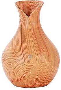 JRS TRADERS Room USB Mini Wooden Ultrasonic Aromatherapy Humidifier Portable Mist Maker LED Light DC 5...