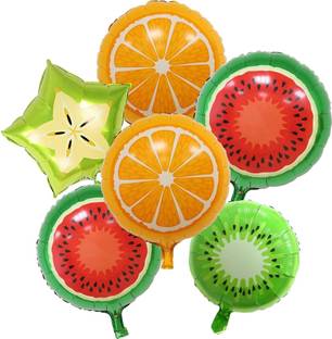 Atpata Funky Printed Fruits Theme Foil Balloons / Fruit Balloons Balloon Bouquet