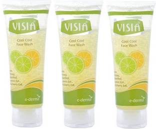 VISIA Face wash To Feel Cool & Fresh With Honey , Lemon, Mulberry Pack Of 3 Face Wash