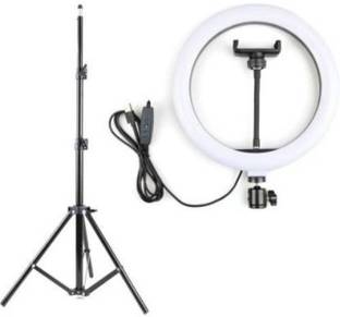JAMMY ZONES Big Selfie Ring Light 10" with 7ft Tripod Stand for video,Reels Studio J12 Ring Flash