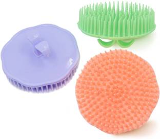 Nyamah sales Silicone Hair Washing Combs Hair Massager Shower Brush Hair Washing Tools for Men and Women Multicolor