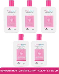 Dewderm Moisturising Lotion | Best PH Balanced Moisturizing Lotion (Pack of 5)200g