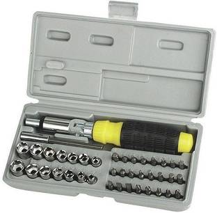 Shopper52 Multi purpose 41Pcs Screwdriver Socket Set & Bit Tool Kit Set Jackly Tool kit Combination Tool Wrench Tool Kit Magnetic Toolkit For Home, Office, Car, Bike Socket Set