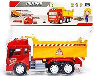 WONDER CREATURES Huge Size Push and Go Toy for Kids, Dumper Truck with Sound and Lights Dumper Truck Toy with Friction Powered Wheels for Kids
