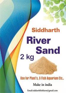 SIDDHARTH FISH FARM SIDDHARTH FISH FARM , RIVER SAND NATURAL ORGANIC SAND 100% PURE AND ORGANIC (2 KG) Sand Planted Substrate