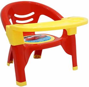 KORBOX Baby Chair, with Tray Strong and Durable Plastic Chair for Kids/Plastic School Study Chair/Feeding Chair for Kids,Portable High Chair for Kids Supports Upto 30 KG