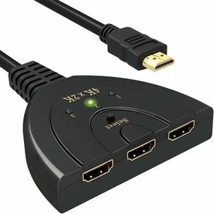 AlexVyan  TV-out Cable 3 Port HDMI Switch with 50 CM pigtail cable: Supports 1080p 3D up to 2,5Gbps