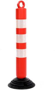 DARIT ROAD Bollards/Road Barricades With Rubber Base Emergency Sign