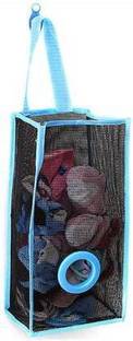 KitchExpo Mesh Reusable Net Hanging Breathable Garbage Grocery Shopping Cloth Bag Storage Dispenser Holder Pouch- Trash Bag Organizer for Kitchen Home Garbage Bag Medium 5 L Garbage Bag  Pack Of 1