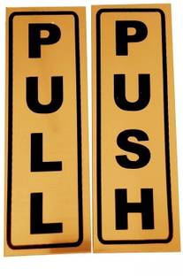 Levin Stainless Steel push pull sticker Name Plate