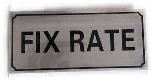 Levin Stainless Steel Fixed Rate Message and Sign Board Self Adhesive for All Doors Name Plate