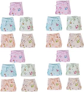 MW PRINTS Kids PVC Diaper Cotton Padded Langot Baby Nappy Panty Training Pants with Inner absorbable Cloth Reusable & Waterproof pants,panties, diaper covers, nappy covers, nappy wraps, wraps or pilchers(0-3 Months)
