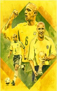 Roberto Carlos Footballer Wall Poster For Room With Gloss Lamination M8 Paper Print