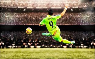 Luis Suarez Footballer Wall Poster For Room With Gloss Lamination M9 Paper Print