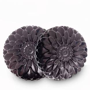 leandros Activated Charcoal Bath Soap for Deep Clean and Anti-pollution Effect-pack of-(2)-