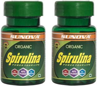 SUNOVA Organic Spirulina - Power your life (Pack of 2)