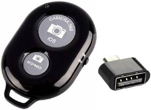 Rexalt Wireless Bluetooth Shutter Button Selfie Remote Supported Camera Remote Control with OTG(Micro USB)  Camera Remote Control