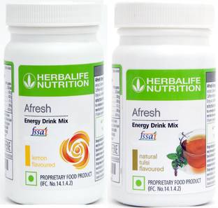 Herbalife Nutrition Afresh Energy and Nutrition Drink Lemon-Tulsi Energy Drink