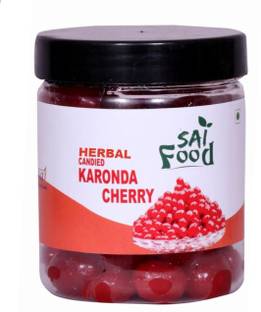 SAI Food Premium Quality Organic Herbal Candied Karonda Cherry Fruit Murabba with Almond 250gm We Serve Natural Flavors Dry Fruit Murabba