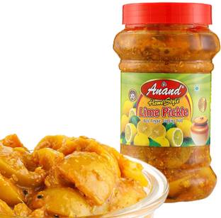 ANAND Home Made Oil Lemon Pickle, Natural Ingredients,Less Mustard Oil (400 Gram) Lemon Pickle