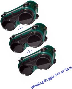 Qualigen Heavy duty Welding Goggle Safety Goggle (Pack of 3pc) Welding  Safety Goggle