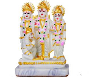 buji ram darbar murti,ram darbar idol, ram darbar statue,ram darbar murti for home Decorative Showpiece  -  18 cm