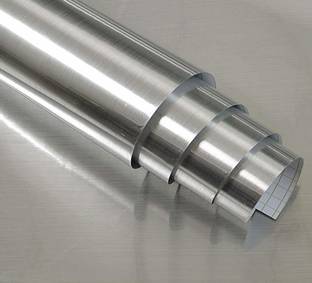 HOME13 Vinyl Decorative Silver Wallpaper