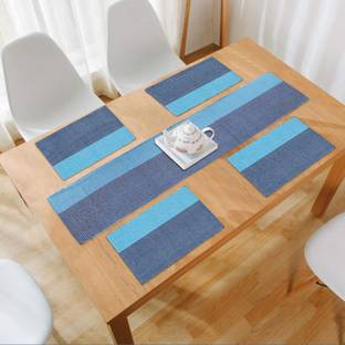 HOKiPO Blue Organic Cotton Table Linen Set
