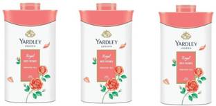 Yardley London Red Roses Talc (Pack of 3)