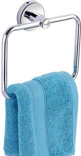 Prestige Premium Quality Stainless Steel Square Shape Towel Ring Holder set of 1 Silver Towel Holder