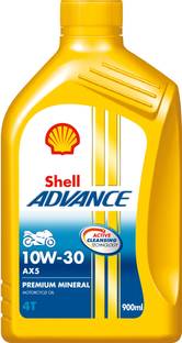 Shell Advance AX5 4T 10W-30 API SL Conventional Engine Oil