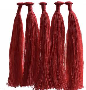 TIMESETL Tassels for Craft,Earring Making and Decoration Purpose- 100 Pieces(10 cm)…Approx (Red) Brooch