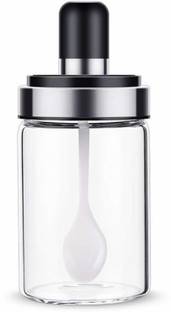 CLOUDSS Glass Tea Coffee & Sugar Container  - 250 ml