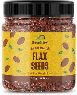 Greenfinity Flax Seeds - 300g, JAR PACK. Roasted Flax Seeds